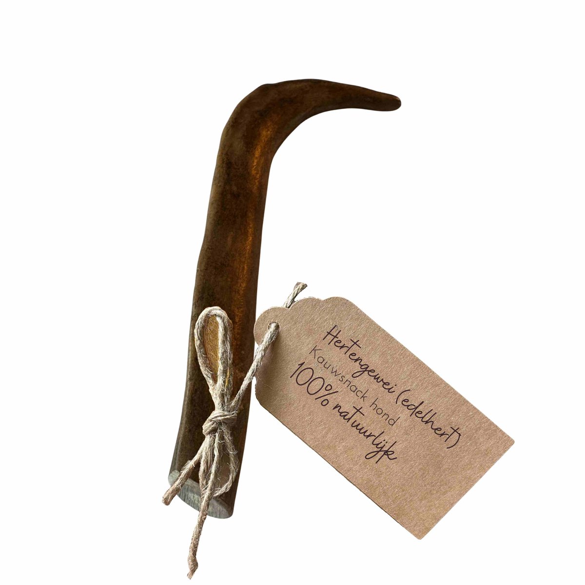 Hertengewei hond 100% natuurlijk, hondensnack - maat M (88–145 gram)