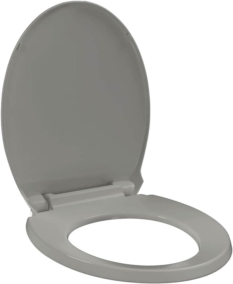 Ovale Toiletbril Soft-Close en Quick-Release WC Bril Grijs