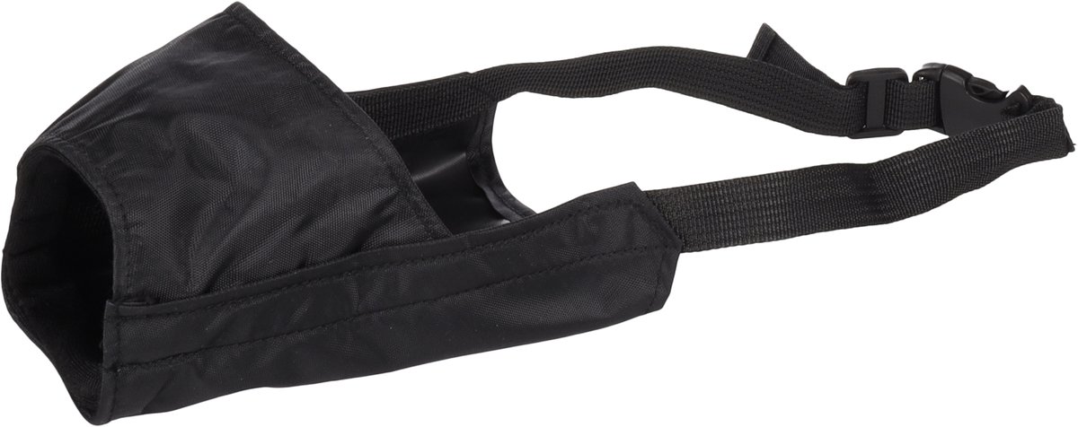 Bol.com Flamingo Ned - Muilband Honden - Muilband Ned Nylon Zwart Xxl Nek 65-82cm / Neus 29cm - 1st - 117363 - 1st aanbieding