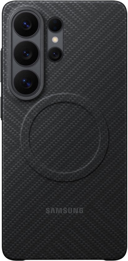 Samsung Galaxy S26 Ultra Carbon Back Cover met Magneet Zwart