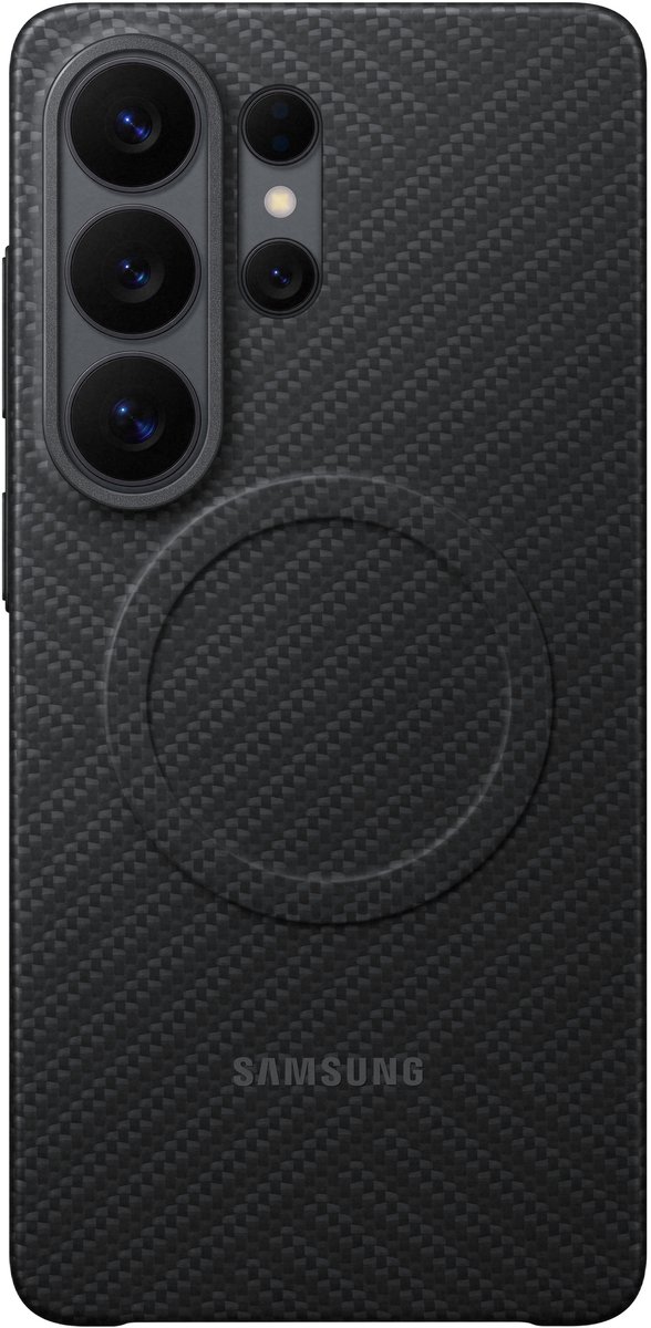 Samsung Galaxy S26 Ultra Carbon Back Cover met Magneet Zwart