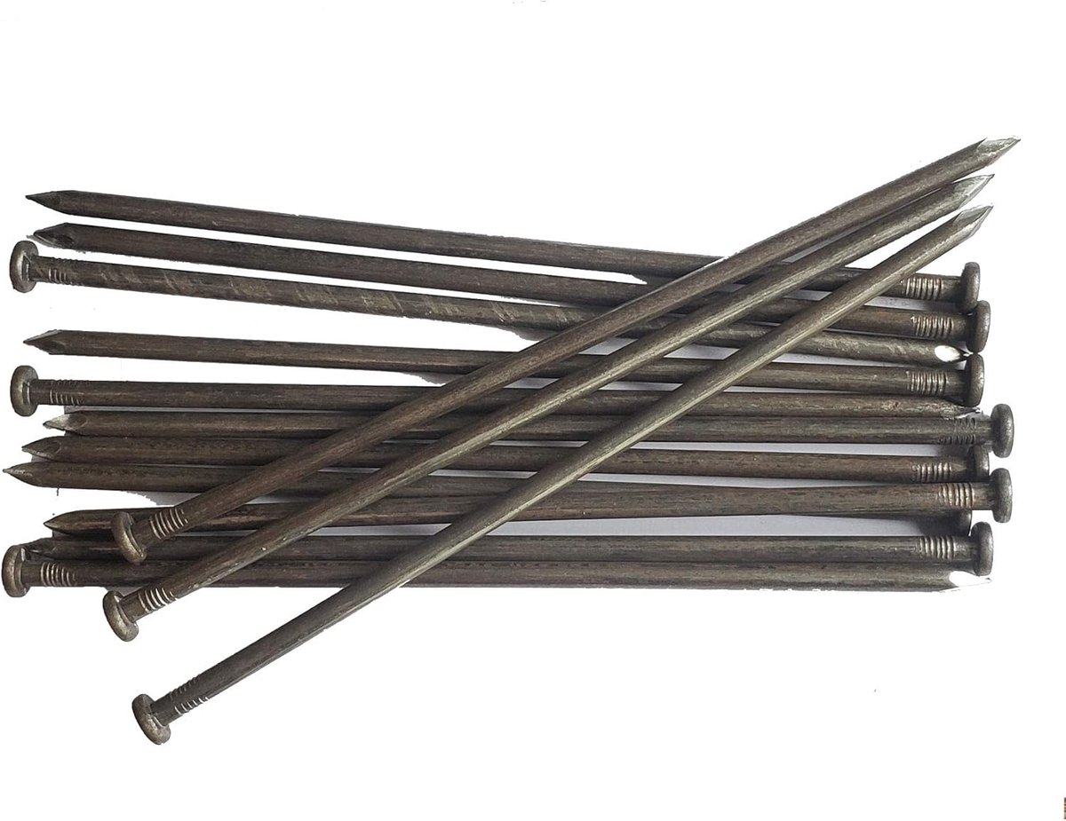 Metalen Ankers - Kunstgras Stakes - Landschap Bevestigen - Roestbestendig Metaal - 25.4 cm Lengte - Zwart
