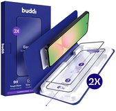 2-Pack Screenprotector Geschikt voor Samsung Galaxy A56 - Buddi Easy Fit Tempered Glass met Installatietray - 9H+ Gehard Glas - Case Friendly Glasplaatje - Eenvoudige montage
