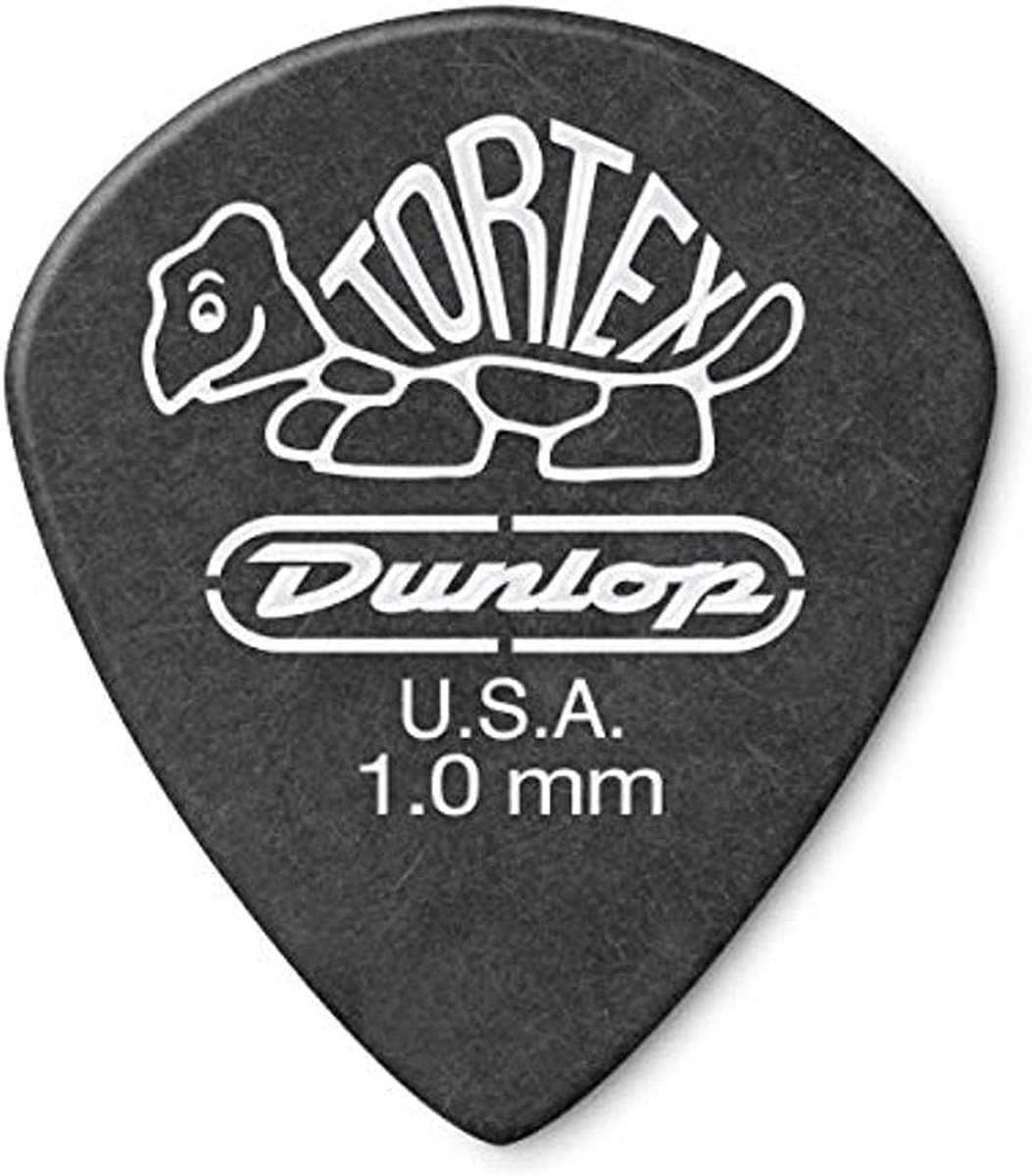 Gitaar Plectrums - Dunne Plectrums - Muziek Maken - Optimale Grip - 1.0mm Dikte - Zwart