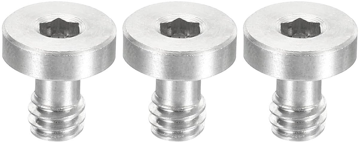 Camera Schroeven - Statief Schroeven - Camera Bevestigen - Roestvrij Staal - 1/4"-20 13mm - Zilver