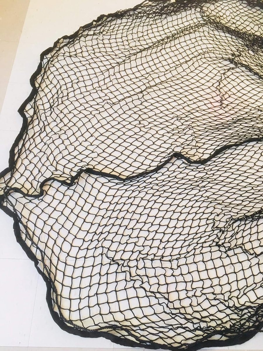 Hooi Net Rond - Voer Net - Langzaam Voeren - Heavy Duty 5mm Dik - 6x6 Meter - Zwart