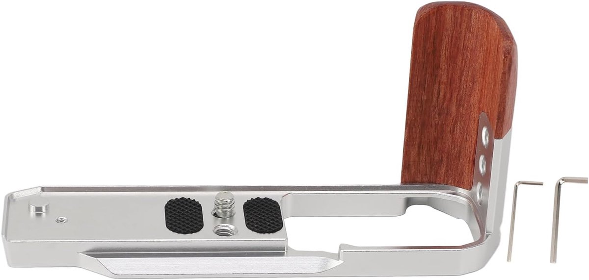 Camera Handgreep - L-vormige grip - Verbeterde Stabiliteit - Luchtvaart Aluminium - 16x11x8 cm