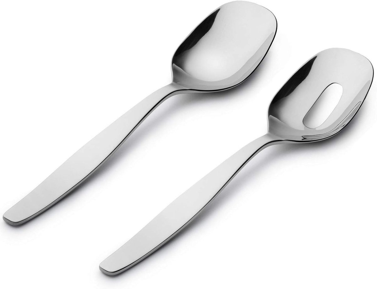 Saladebestek Set - Opschepbestek - Salade Serveren - Vaatwasserbestendig - Roestvrij Staal