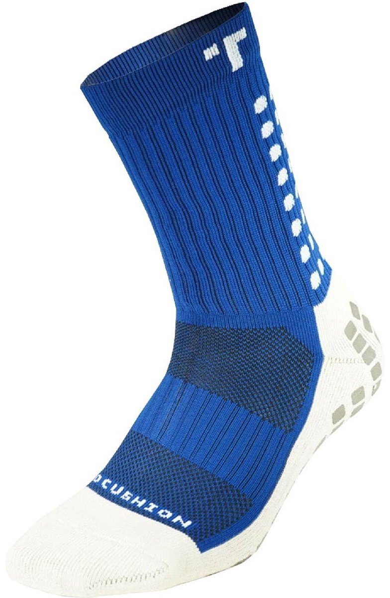 Trusox Mid-Calf Cushion Crew 3.0 Gripsokken - Royal | Maat: 34,5-38,5