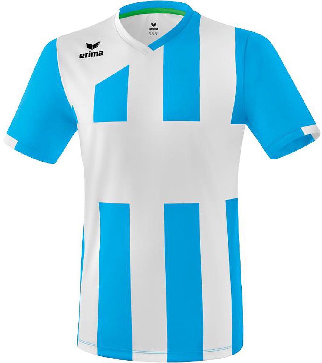 Erima Siena 3.0 Shirt Korte Mouw Kinderen - Curaçao / Wit | Maat: 140