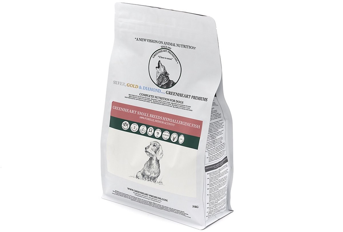 Greenheart Greenheart Hondenvoer Small Breed Hypoallergenic Fish 3 kg - Hond