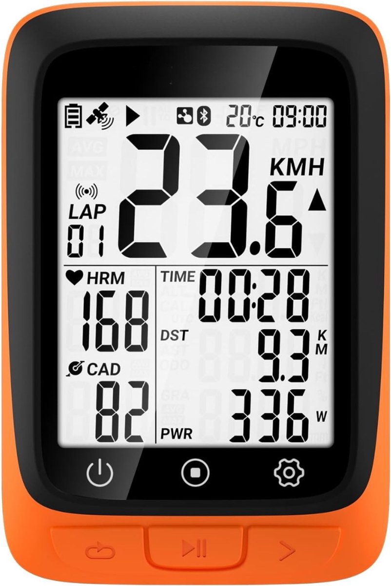 SAVI® Fietsnavigatie - Navigatie - Oranje - 6cm x 3cm x 8cm