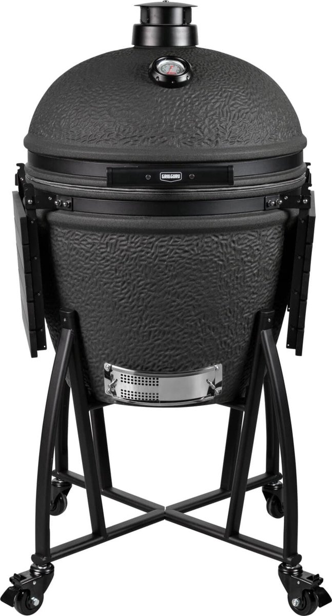Grill Guru Prime XL - Kamado - Mat zwart - Compleet