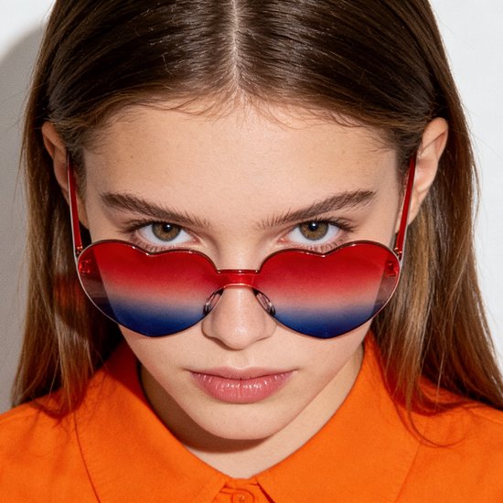 Bril Hart - Bril met Nederlandse Vlag - 4 Stuks - Hartjes bril - Koningsdag Bril - Zonnebril - Feestbril - Festival bril - Carnaval bril - Foute party bril- Unisex bril - Grappige bril - WK 2026 van Merkloos — afbeelding 5
