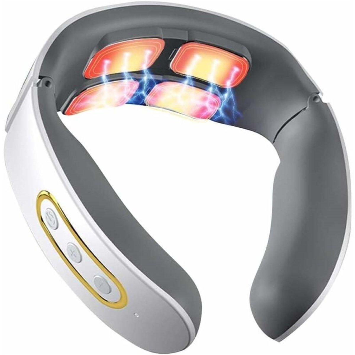carmderin - Nekmassage apparaat - Nekmassage - Puls Nekmassager - Cervicale Wervelkolom - 11-in-1 Nekoplossing - 6 Standen 9 Intensiteiten - Draagbare Nekontspanning - Perfect voor Thuis - Kantoor