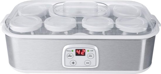 RONN® Yoghurtmaker - Citruspers - Ijsmachine - Zilver/Wit - ‎19cm x 37cm x 15cm van Merkloos — afbeelding 2