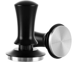 Koffiestamper - Espressostamper - Consistente Druk - Gekalibreerde Veer - 58 mm - Zwart