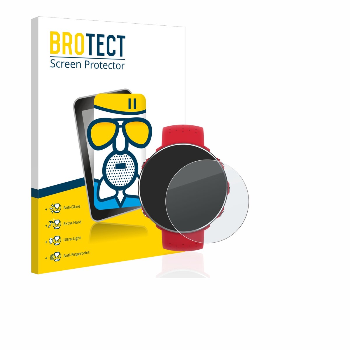 BROTECT - Screenprotector voor Polar Vantage M - Folie Beschermfolie Beschermglas matte