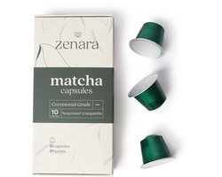 Zenara - Matcha Capsules Nespresso® Compatible – Matcha Capsules - Matcha Cups Nespresso - Ceremoniële Matcha uit Uji – 2g per Capsule – 10 Stuks