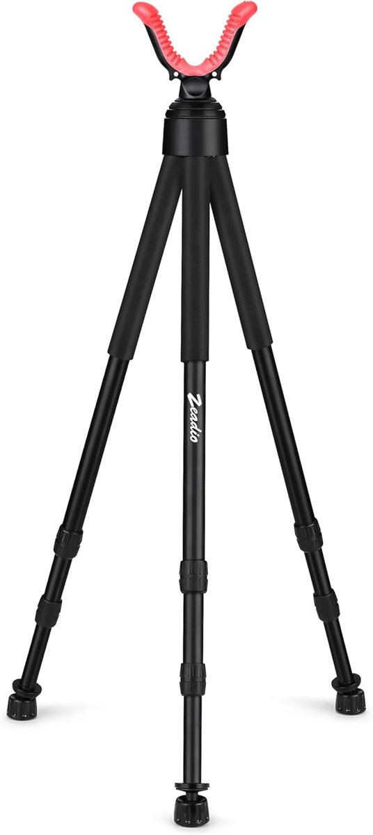 Statiefsteun - Steunpoot - Buitenactiviteiten - Niet-beschadigende kop - 135cm max hoogte - Roze