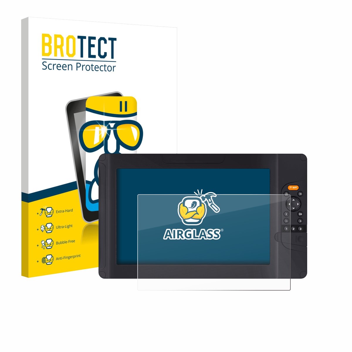 Screenprotector voor Raymarine Element 12 HV Beschermglas transparant