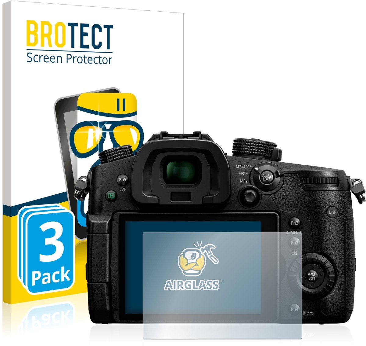 Screenprotector 3 Stuks voor Panasonic Lumix DC-GH5 / DC-GH5S Beschermglas transparant