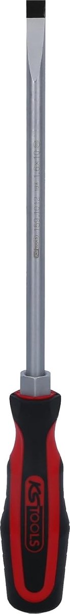 Schroevendraaier Zaagsnede - Platte Schroevendraaier - Vastzetten Schroeven - Tweecomponenten Handgreep - 315mm Lengte - Transparant