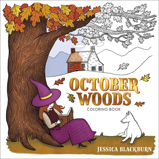 October Woods Coloring Book - cover
