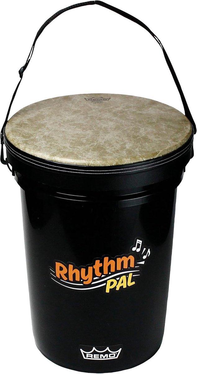 Ritme emmer drum - Percussie instrument - Muziek maken - Verwisselbaar vel - 13 inch - Zwart