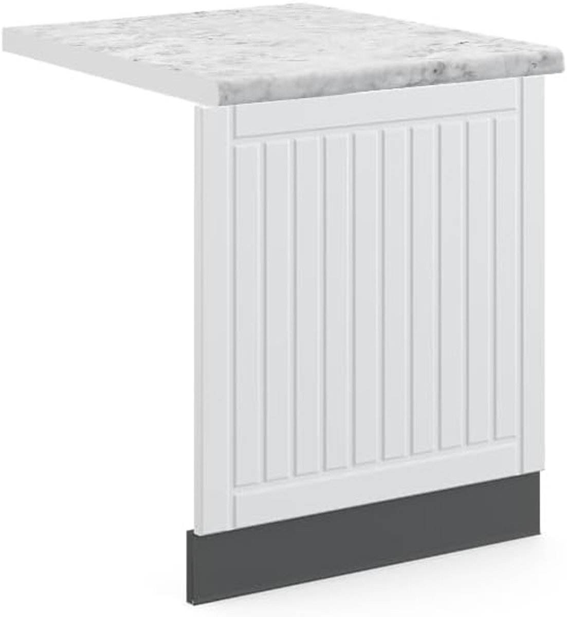 Keuken Frontpaneel Vaatwasser Deur Keuken Afwerking Zonder Werkblad 60 cm Breed Wit Landhuis