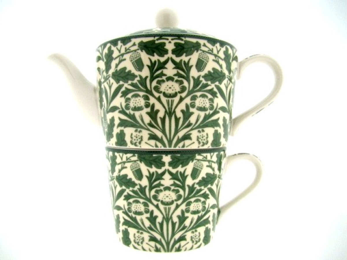 Lesser & Pavey Acorn tea for one set William Morris porselein