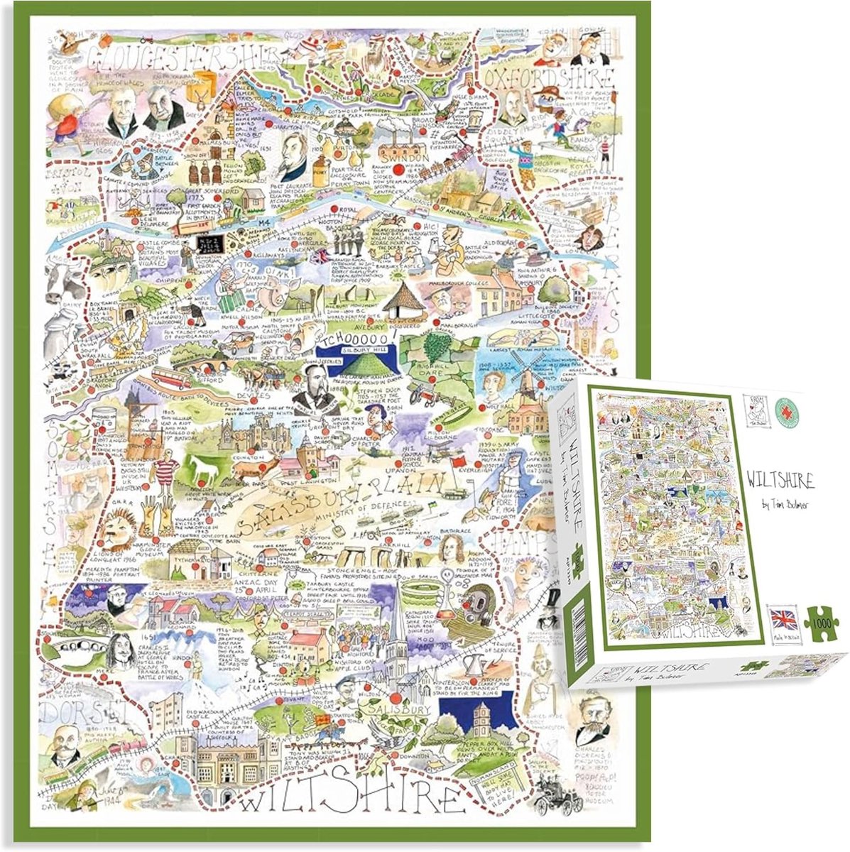 Puzzel - Houten Puzzel - Ontspanning - 1000 Stukjes - 22.7 x 19.8 cm