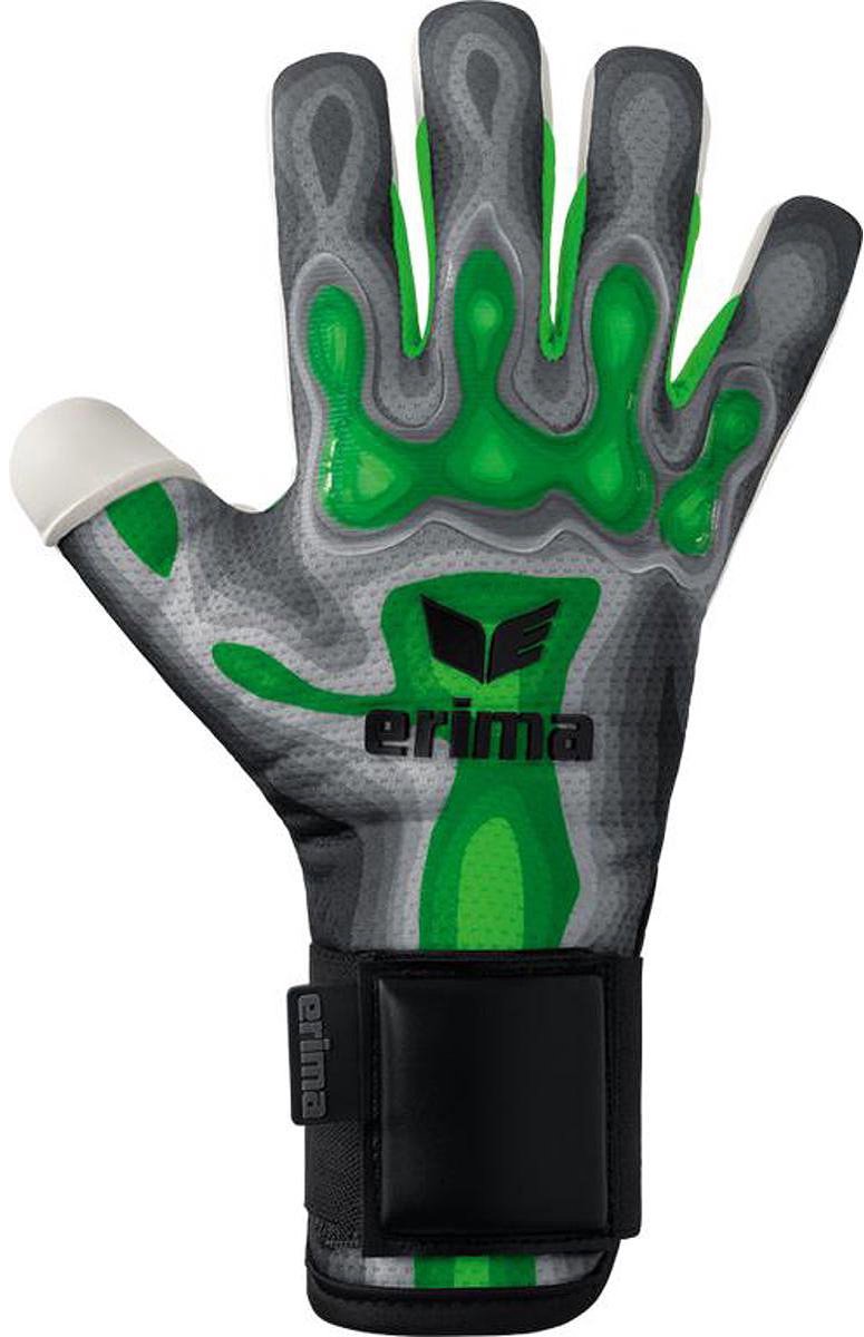 Erima Flex-Ray Match Eco Keepershandschoenen - Grijs / Groen | Maat: 8