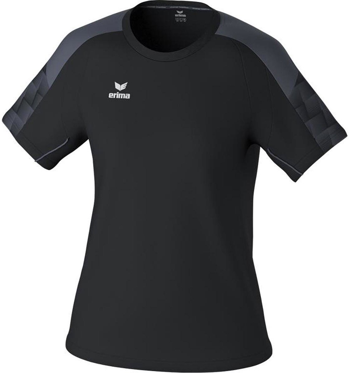 Erima Evo Star T-Shirt Dames - Zwart / Grijs | Maat: 44