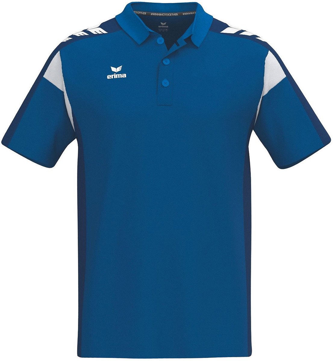 Erima Celebrate 125 Polo Heren - New Royal / New Navy | Maat: XXL