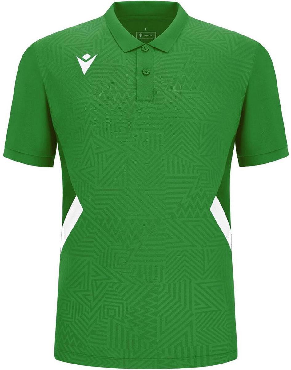 Macron Victory Rap Polo Heren - Groen / Wit | Maat: XXL