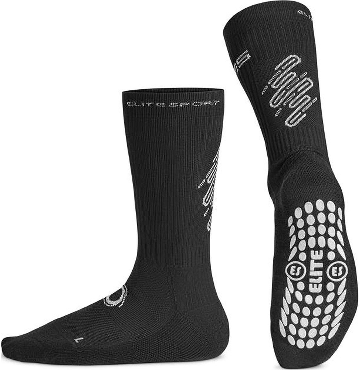 Elite Sport Football Gripsokken - Zwart | Maat: 35-40