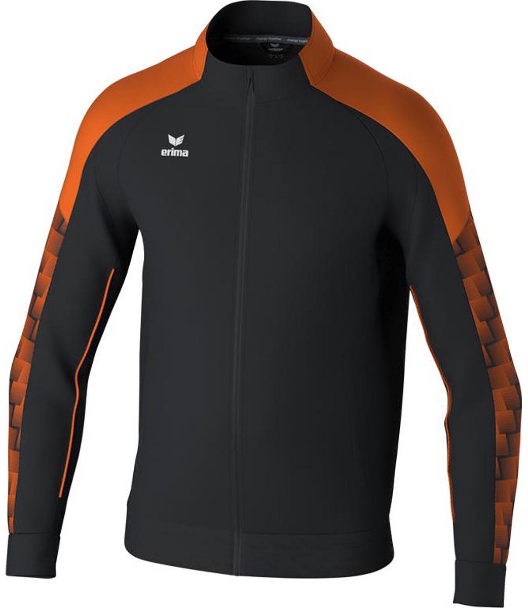 Erima Evo Star Trainingsjack Kinderen - Zwart / Oranje | Maat: 128