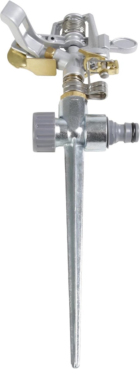 Impulssprinkler Perceel - Gazon Besproeier - Gras Groen Houden - Verstelbare Sproeihoek - 12.5 x 12.5 x 29.7 cm - Meerkleurig