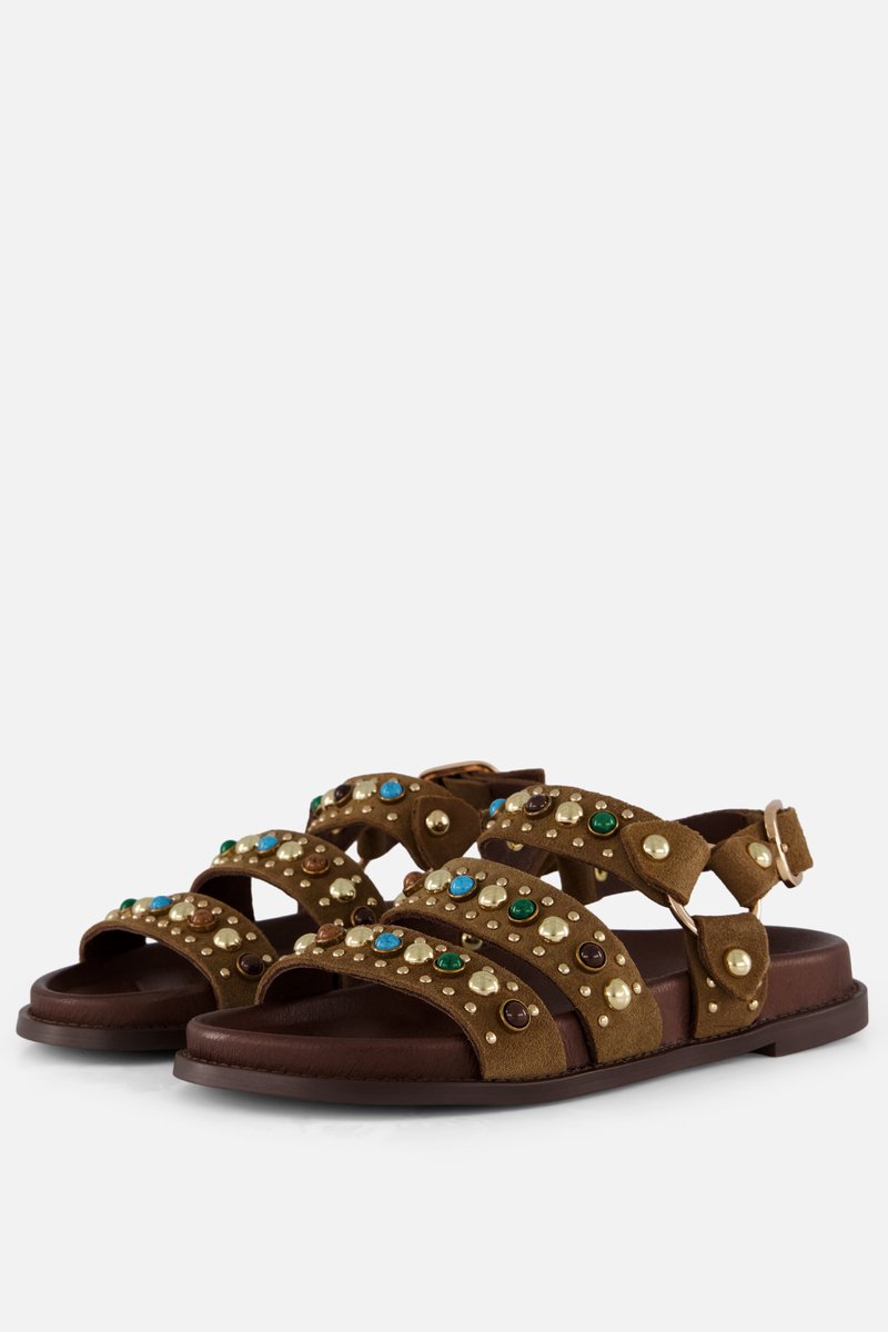 Linea Zeta Sandalen bruin Leer - Maat 36
