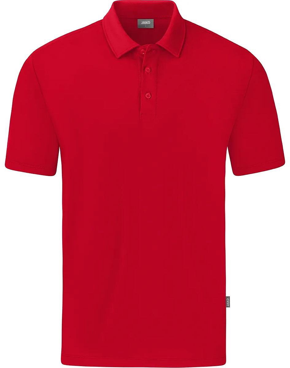 Jako Organic Polo Stretch Heren - Rood | Maat: 5XL