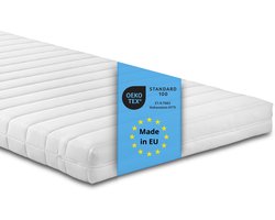 Bodyprotect Comfort Line - matras 160x200 cm koudschuim - hardheid H2 - hoogte 10 cm - als ergonomische schuimmatras en koudschuimmatras - Made in EU - 160 x 200 x 10 cm - wit