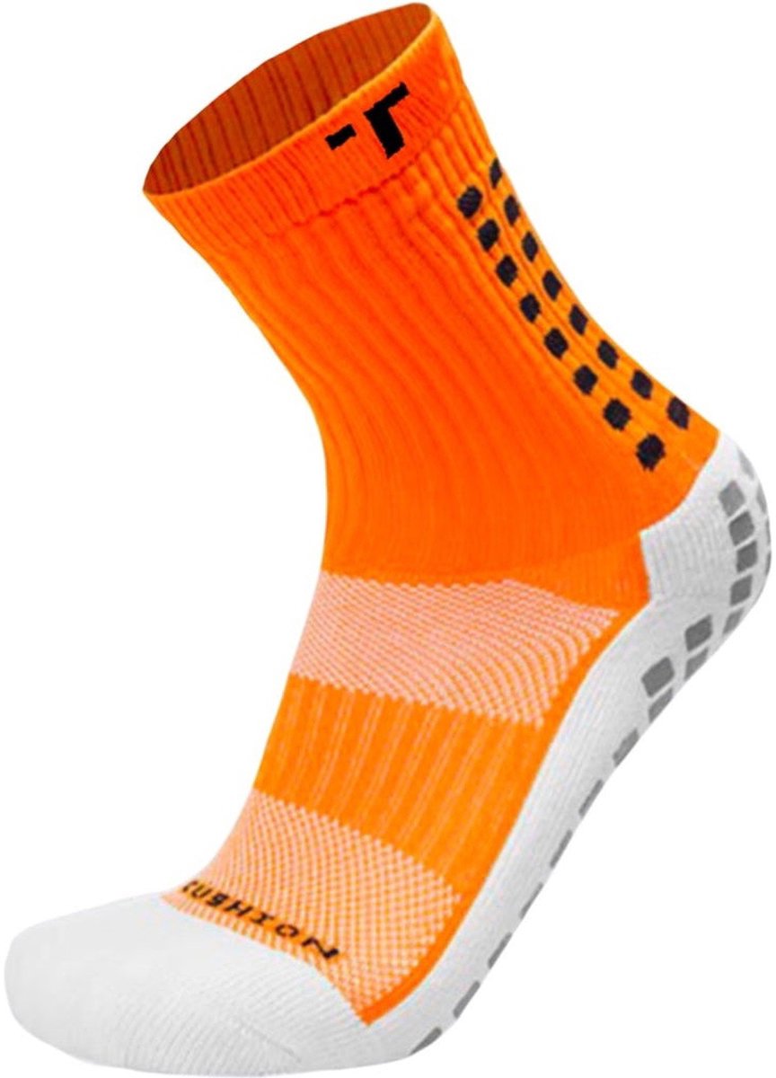 Trusox Mid-Calf Cushion Crew 3.0 Gripsokken - Oranje | Maat: 39-43,5