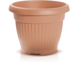 Grote Bloempot - Plantenbak Rond - Binnen Buiten - UV Weerbestendig Kunststof - Ø50x39cm 38 Liter - Terracotta