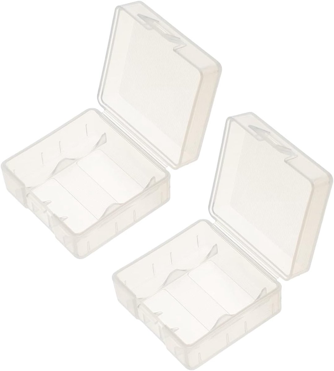 Batterij Organizer - Batterij Houder - Batterijen Opslaan - Stapelbaar Ontwerp - Compact Formaat - Transparant