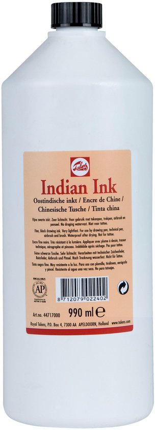Talens Oost-Indische inkt flacon 990 ml