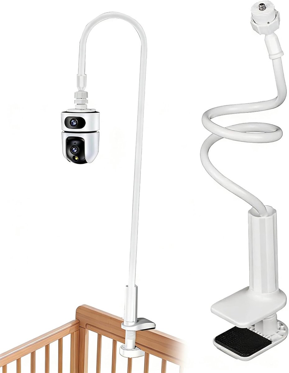 Camerahouder Klem - Flexibele Beugel - Bewaking Instellen - 360 Graden Draaibaar - Tot 6.5cm Dik