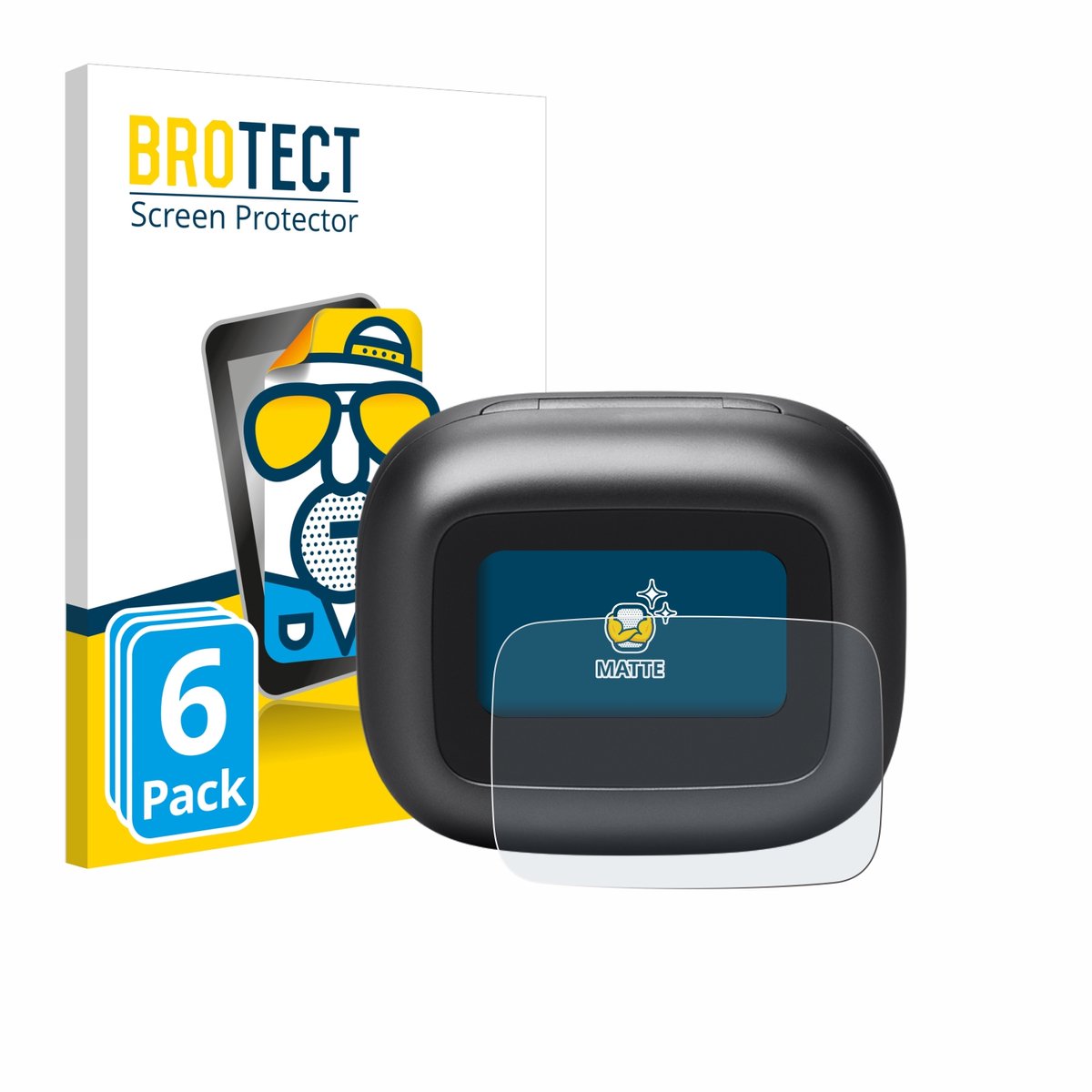 BROTECT - Screenprotector voor JBL Live Beam 3 - Folie Beschermfolie matte 6 Stuks