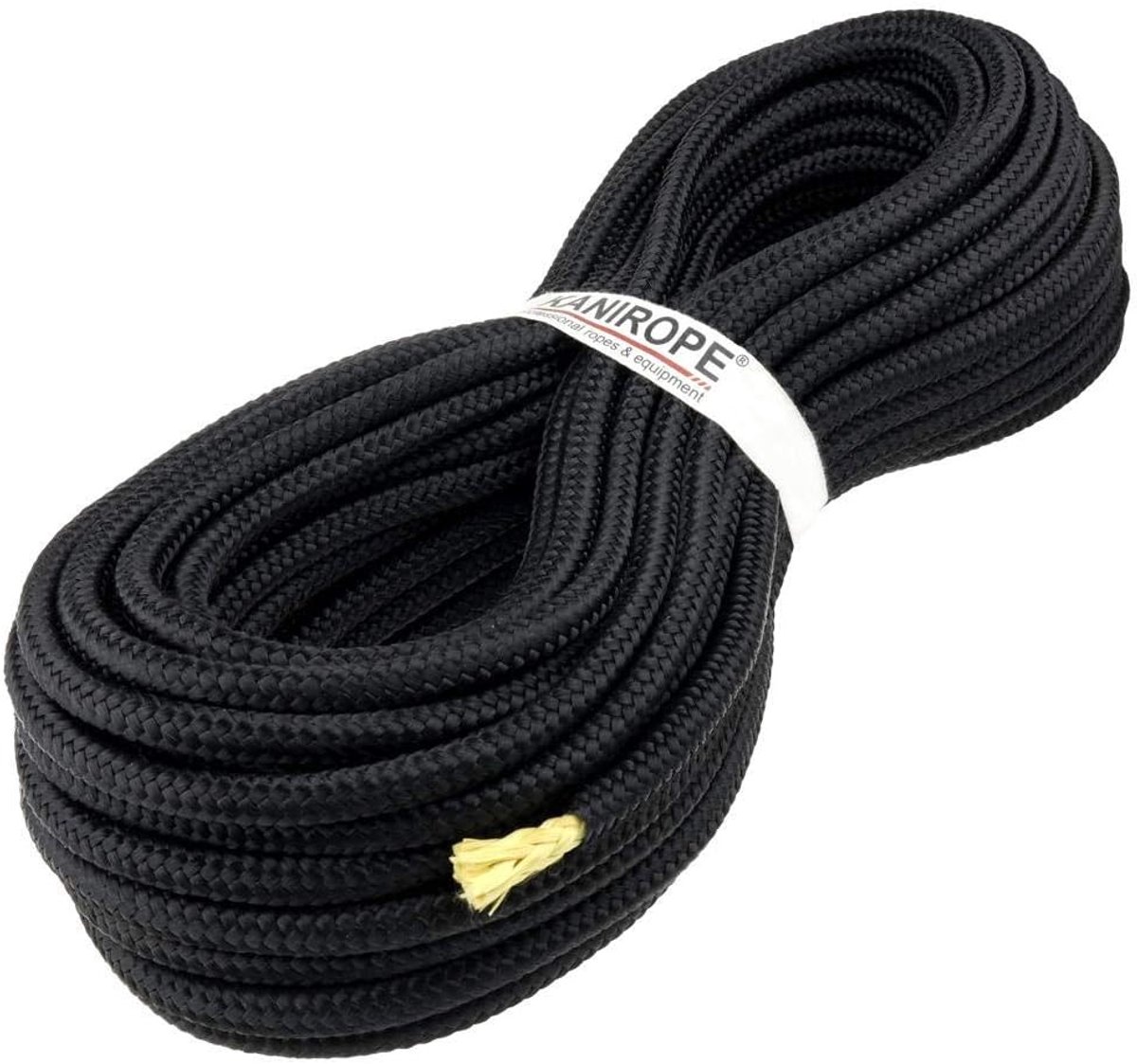 Polyester Touw - Aramide Kern Touw - Zeilen Bevestigen - Hoge Treksterkte - 6mm 30 Meter - Zwart