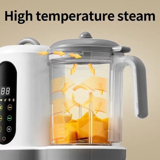 Deliqa 4 in 1 stoomapparaat - blender -hands free - 400 ml - touchscreen - stomen - malen - hapjes maker - stomer van Merkloos — afbeelding 4